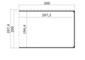 Skärmtak t/förråd 300 x 200 cm 5,72 m² Lasita Maja